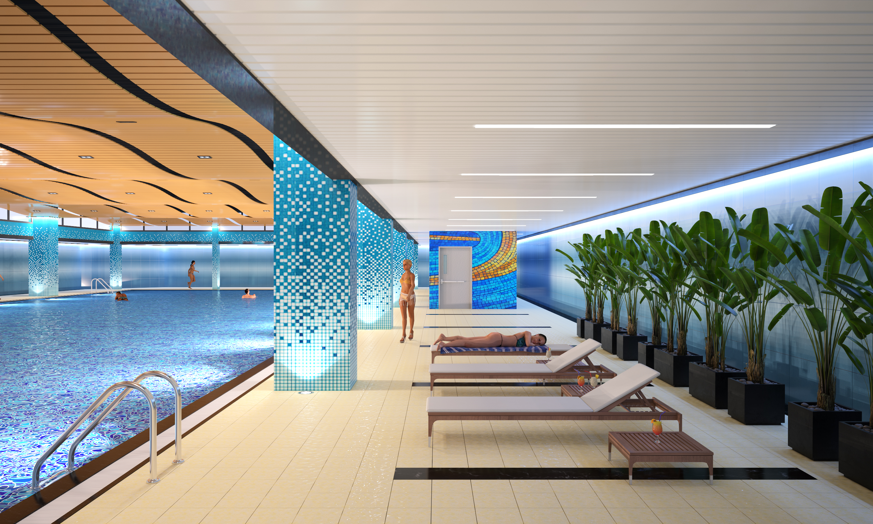 Hồ bơi nội thất cao cấp